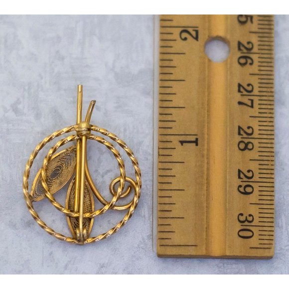 Vintage Victorian Gold Filled Pearl brooch CH1 - Picture 2 of 2